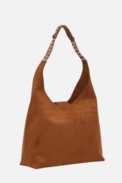 Elisabetta Franchi Borsa Hobo In Suede BS01A63E2 CUOIO