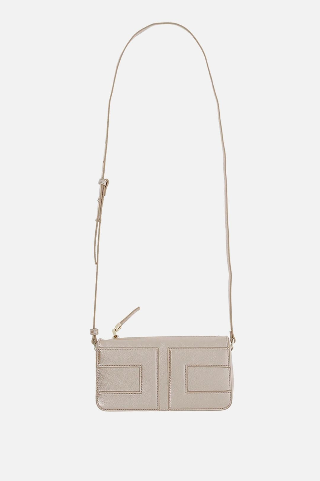 Elisabetta Franchi Bambina Borsa In Ecopelle Metallizzata con Logo EFBO120CTV132.C063