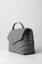 Twin-set Borsa In Feltro con Borchie e Catena 252TB7170 GRIGIO MEDIO