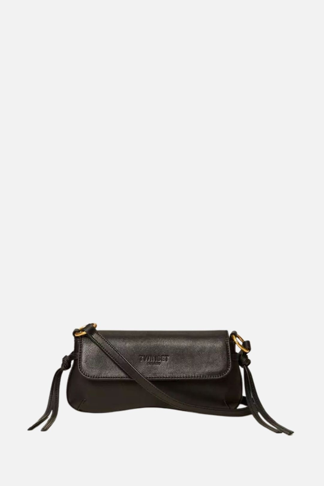 Twin-set Borsa In Pelle con Patta 262TB7171 NERO