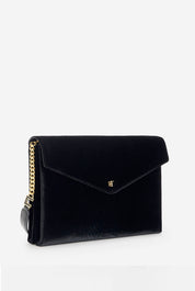 Elisabetta Franchi Borsa In Velluto con Stampa Cocco BS26A67E2 NERO