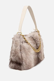Twin-set Borsa Liliane In Faux Fur 262TB7250 ANIMAL SHADE CASHA/B