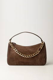 Twin-set Borsa 'liliane' Media In Suede 252TB7162 COFFEE