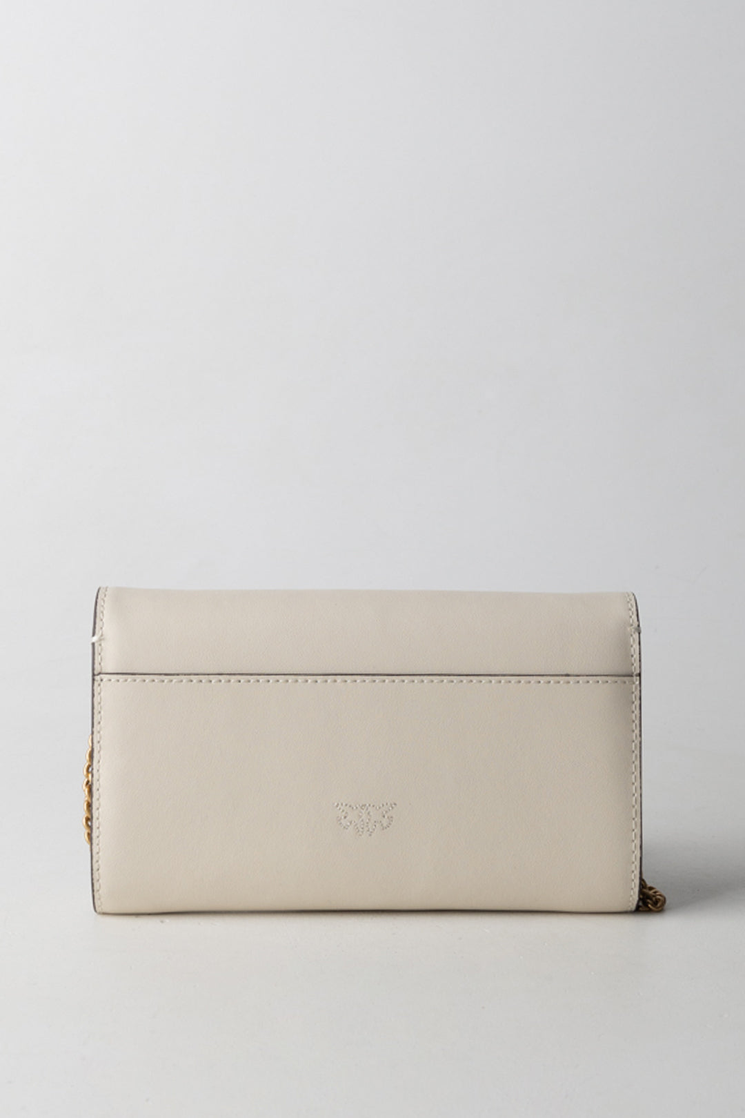 Pinko Borsa Love One Classic BIANCO SETA-ANTIQUE GOLD