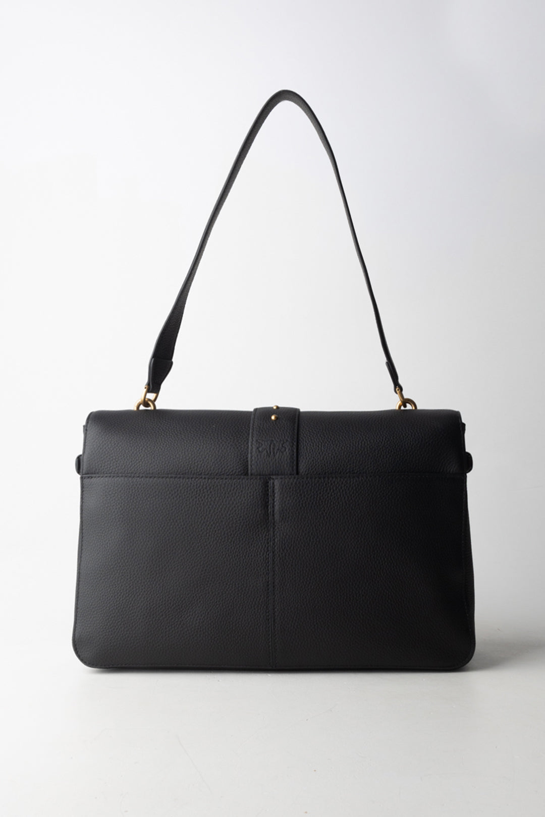 Pinko Borsa Love One Extra Slouchy NERO-ANTIQUE GOLD