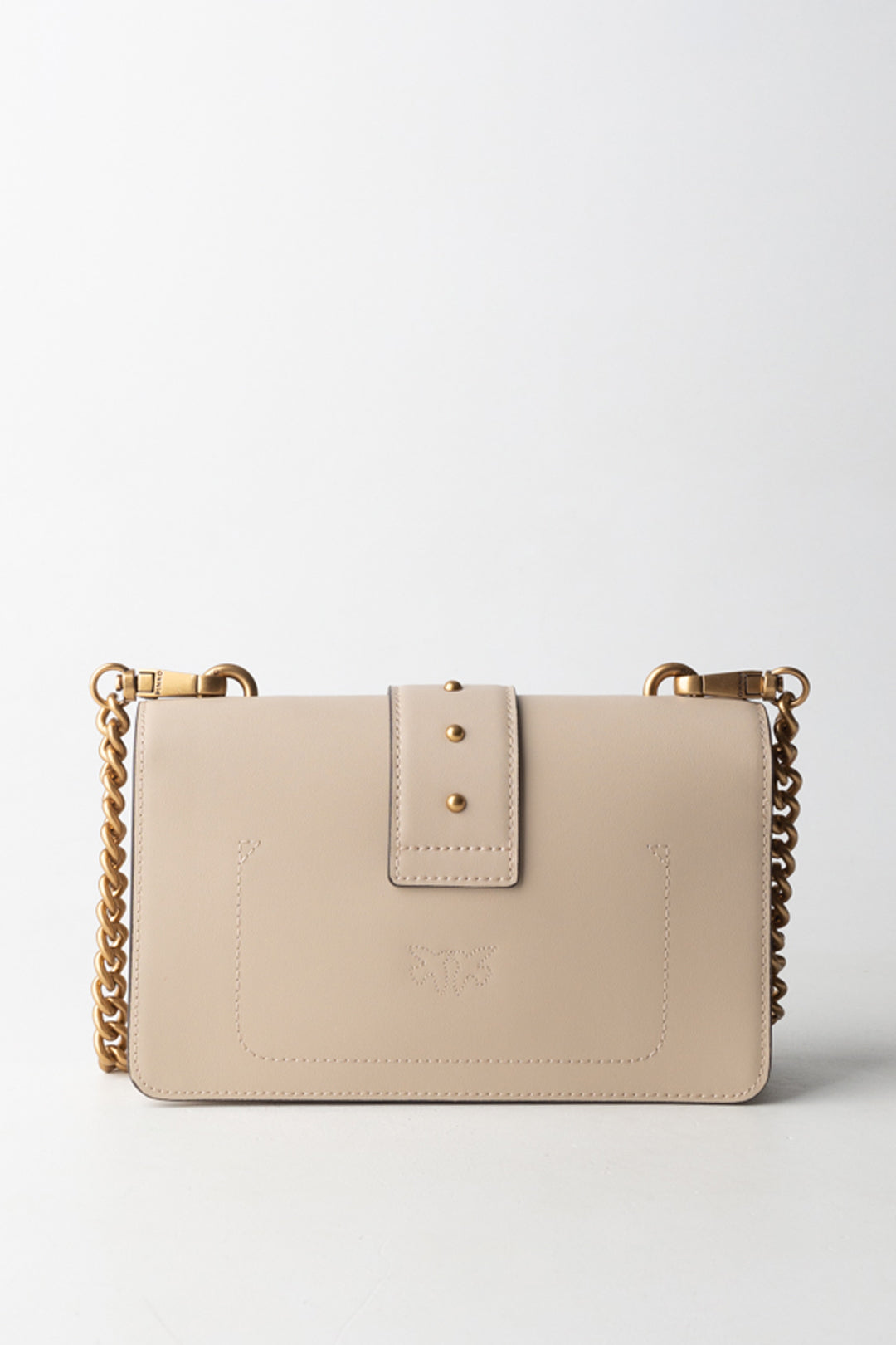 Pinko Borsa Love One Mini BEIGE-GRIGIO FUMO-ANTIQUE GOLD