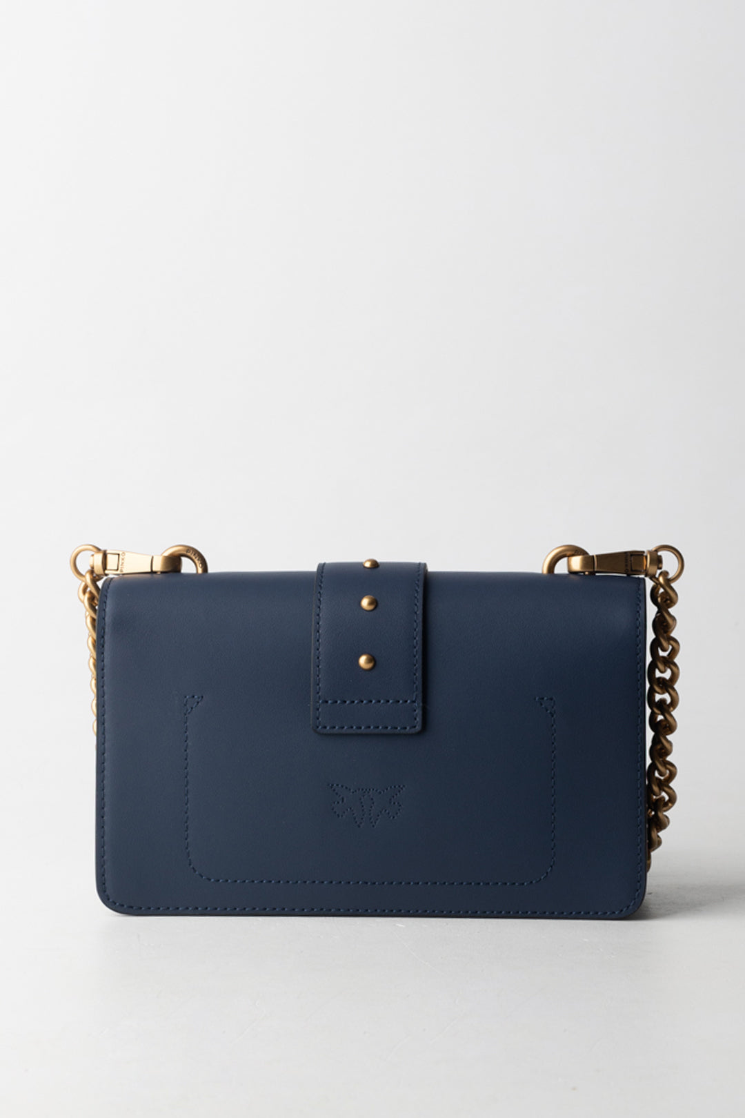 Pinko Borsa Love One Mini BLU INDACO OMBROSO-ANTIQUE GOL