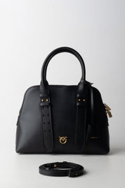 Pinko Borsa Media Escape Bag NERO-ANTIQUE GOLD