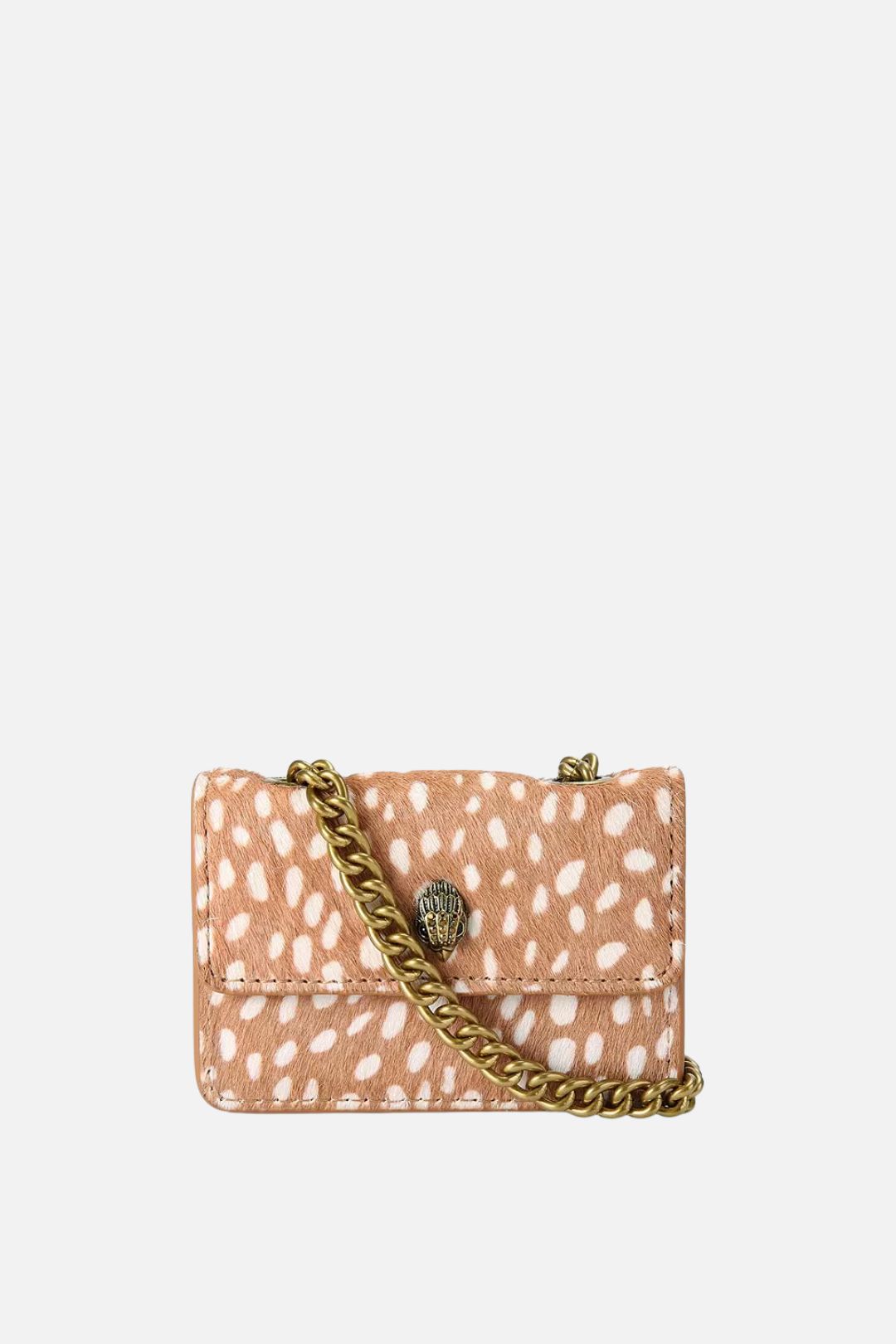 Kurt Geiger Borsa Micro Kensington Animal Dotted Print 5848246019 CAMEL/OTH