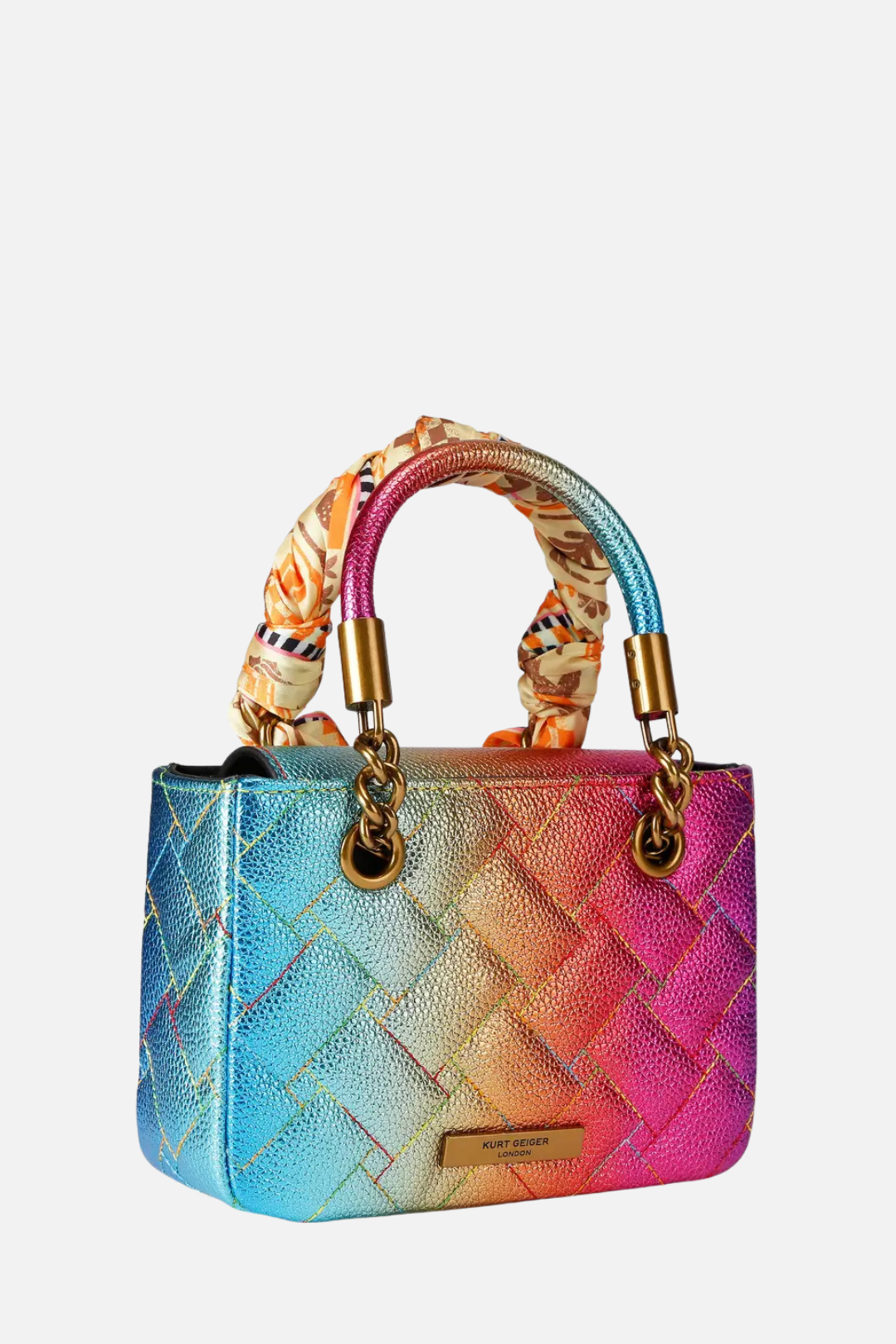 Kurt Geiger Borsa Mini Kensington In Pelle Stampata Multicolore 4376999119 OTHER