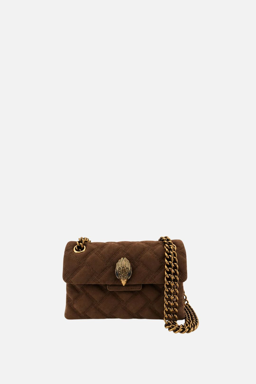 Kurt Geiger Borsa Mini Kensington Suede 6344230219 BROWN