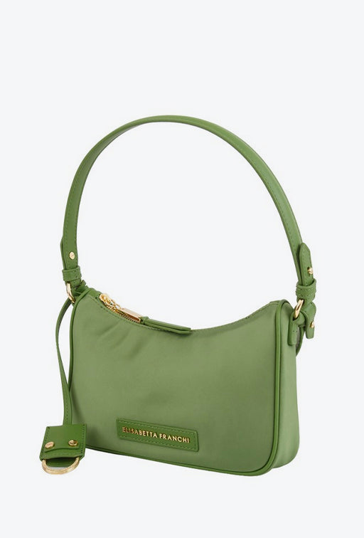 Elisabetta Franchi Borsa Piccola In Tessuto Tecnico con Morsetto Logo BS95A61E2 ALOE