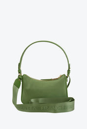 Elisabetta Franchi Borsa Piccola In Tessuto Tecnico con Morsetto Logo BS95A61E2 ALOE
