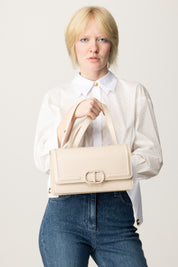 Twin-set Borsa Rettangolare ‘brera’ con Apertura Oval T 251TB7231 DELICATE BEIGE