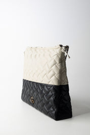 Kurt Geiger Borsa Shopper Bicolor con Coulisse 4702501109 BLK/WHITE