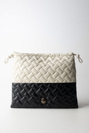 Kurt Geiger Borsa Shopper Bicolor con Coulisse 4702501109 BLK/WHITE