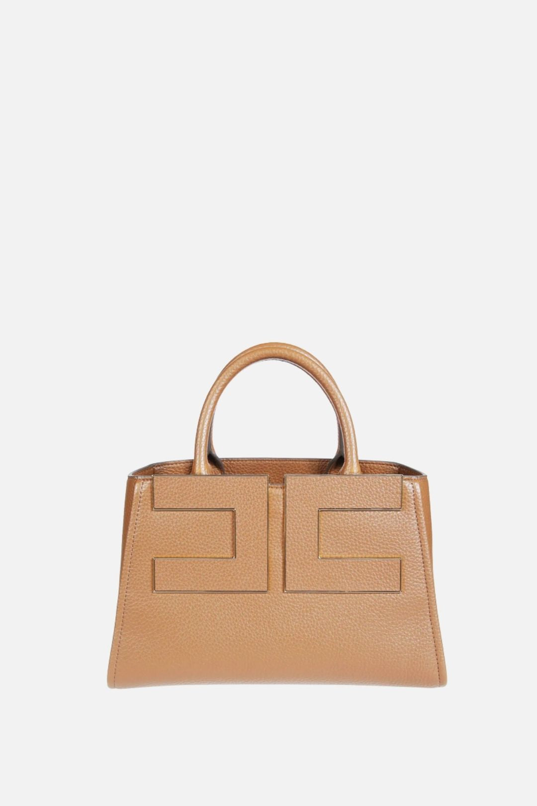Elisabetta Franchi Borsa Tote Effetto Pelle con Logo Frontale BS06A66E2 DAINO
