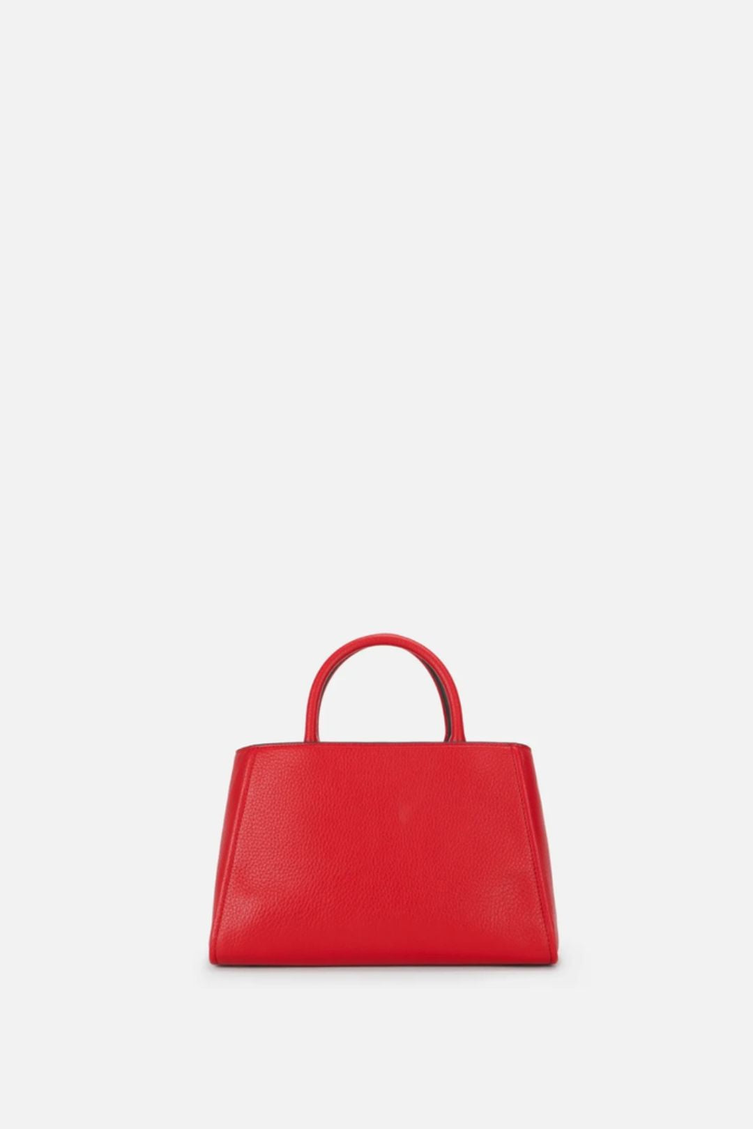 Elisabetta Franchi Borsa Tote Effetto Pelle con Logo Frontale BS06A66E2 RED PASSION