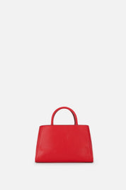 Elisabetta Franchi Borsa Tote Effetto Pelle con Logo Frontale BS06A66E2 RED PASSION
