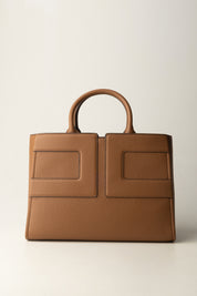 Elisabetta Franchi Borsa Tote Grande con Logo BS34A56E2 BROWN SUGAR