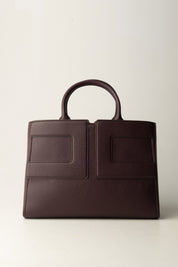 Elisabetta Franchi Borsa Tote Grande con Logo BS34A56E2 MERLOT