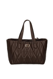 Twin-set Borsa Tote In Nappa Sintetica Matelassè 252TB7051 COFFEE