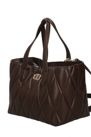 Twin-set Borsa Tote In Nappa Sintetica Matelassè 252TB7051 COFFEE