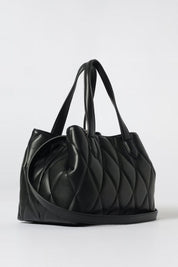 Twin-set Borsa Tote In Nappa Sintetica Matelassè 252TB7051 NERO