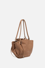 Patrizia Pepe Borsa Tote In Pelle con Manici Lunghi 8B0094 L005 DEEP CAMEL