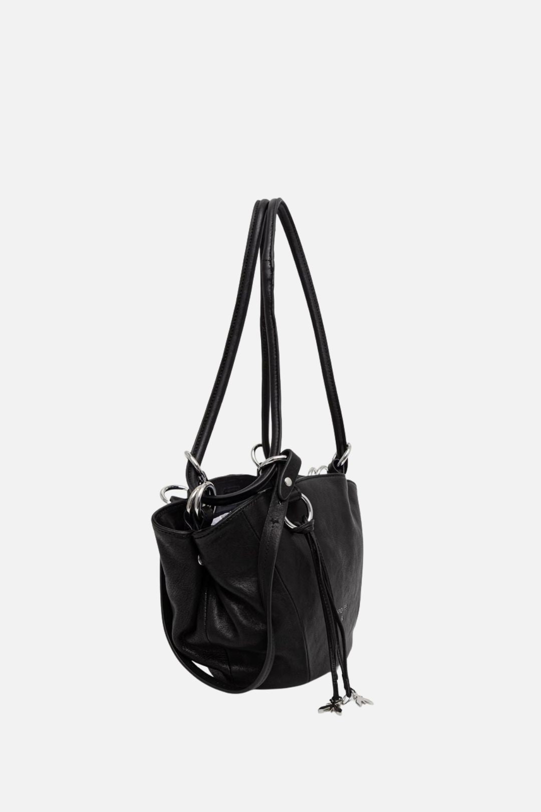 Patrizia Pepe Borsa Tote In Pelle con Manici Lunghi 8B0094 L005 NERO