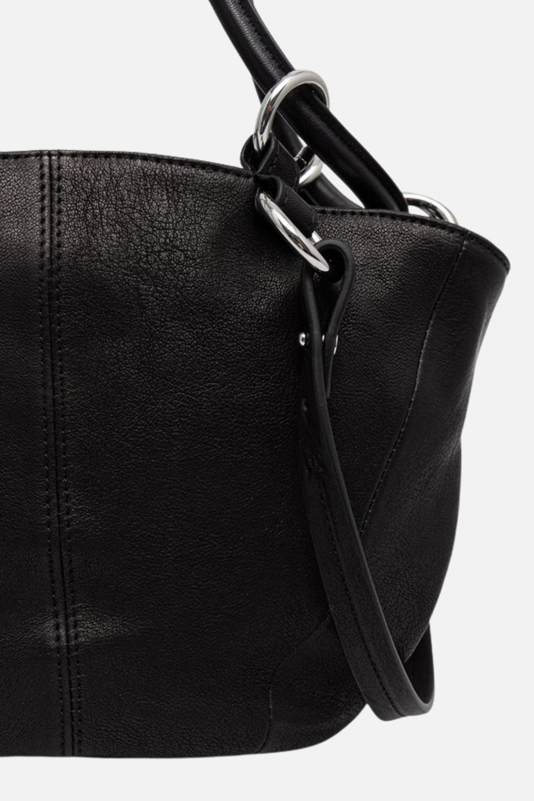 Patrizia Pepe Borsa Tote In Pelle con Manici Lunghi 8B0094 L005 NERO