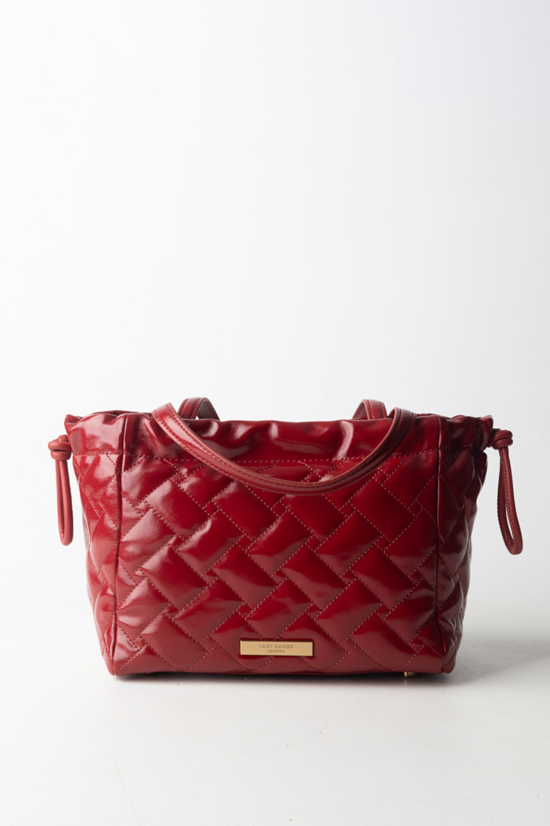 Kurt Geiger Borsa Tote String Piccola In Vernice 4376350319 RED