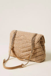 Twin-set Borsaa Tracolla Dreamy In Tweed 252TB7350 NATURAL BEIGE