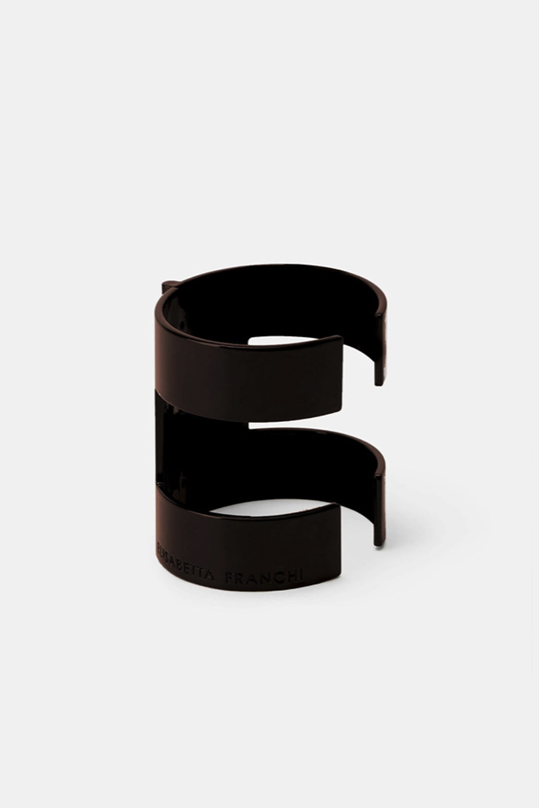Elisabetta Franchi Bracciale Rigido Alto con Logo Inciso BC01I63E2 CACAO