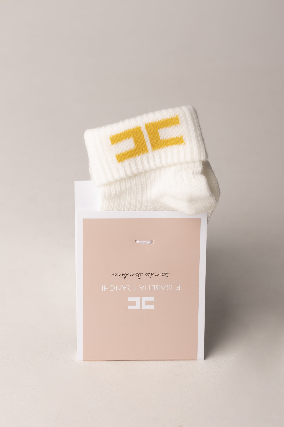 Elisabetta Franchi Bambina Calzini con Logo Cc ENCZ002CTV061.0295