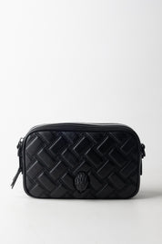 Kurt Geiger Camera Bag con Motivo Intrecciato 2042500109 BLACK