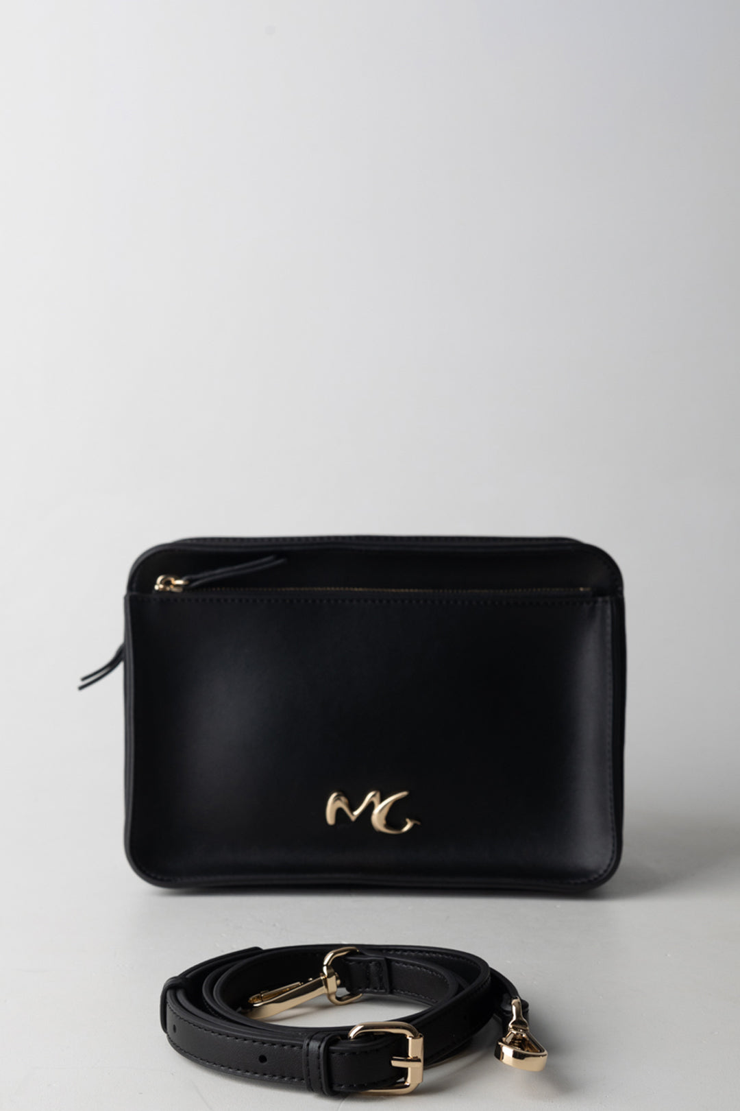 Manila Grace Camera Bag Floridia con Tasca Esterna B852EU NERO