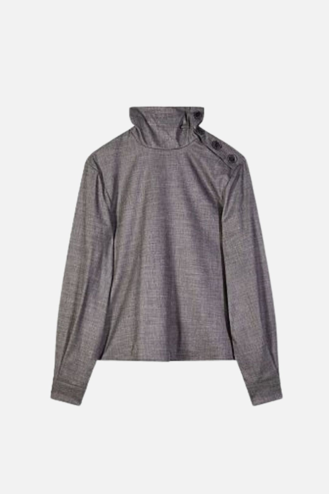 Patrizia Pepe Camicetta Dolcevita Melange 8C0340 C0250 GRAY FLANNEL