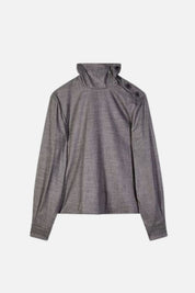 Patrizia Pepe Camicetta Dolcevita Melange 8C0340 C0250 GRAY FLANNEL