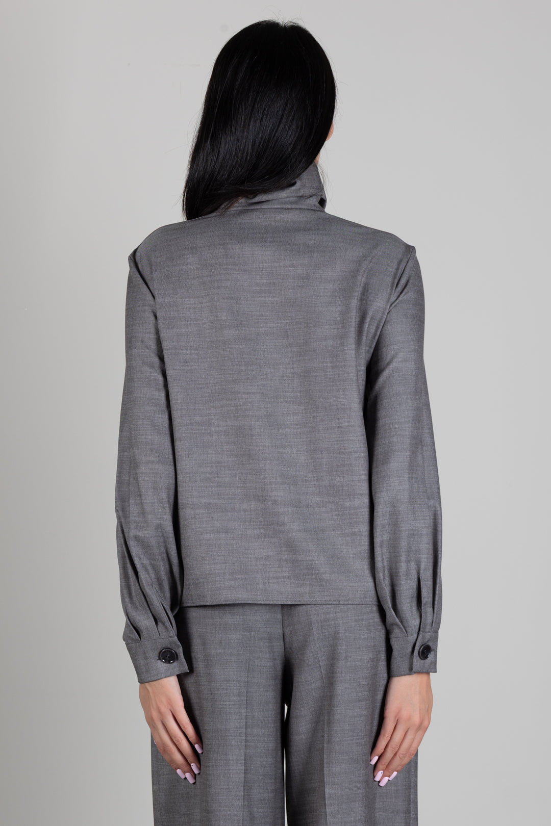 Patrizia Pepe Camicetta Dolcevita Melange 8C0340 C0250 GRAY FLANNEL
