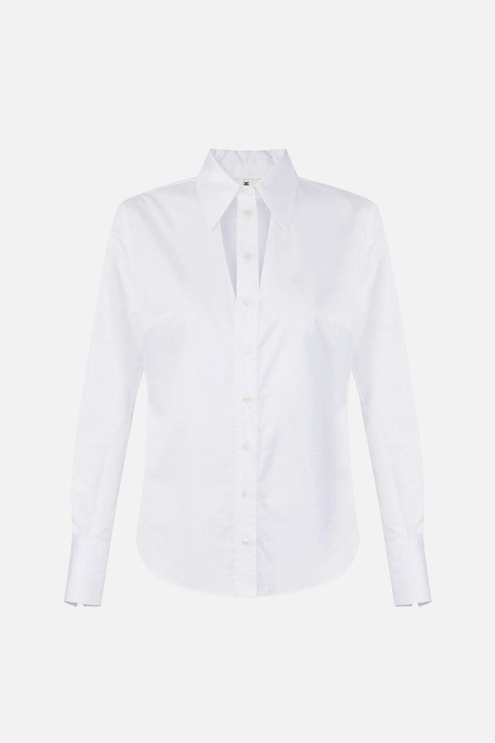 Elisabetta Franchi Camicia con Cut-out CA12861E2 BIANCO