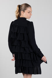 Elisabetta Franchi Bambina Camicia con Fondo Asimmetrico e Maniche Ampie EFCA3070VI011.N000