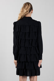 Elisabetta Franchi Bambina Camicia con Fondo Asimmetrico e Maniche Ampie EFCA3070VI011.N000