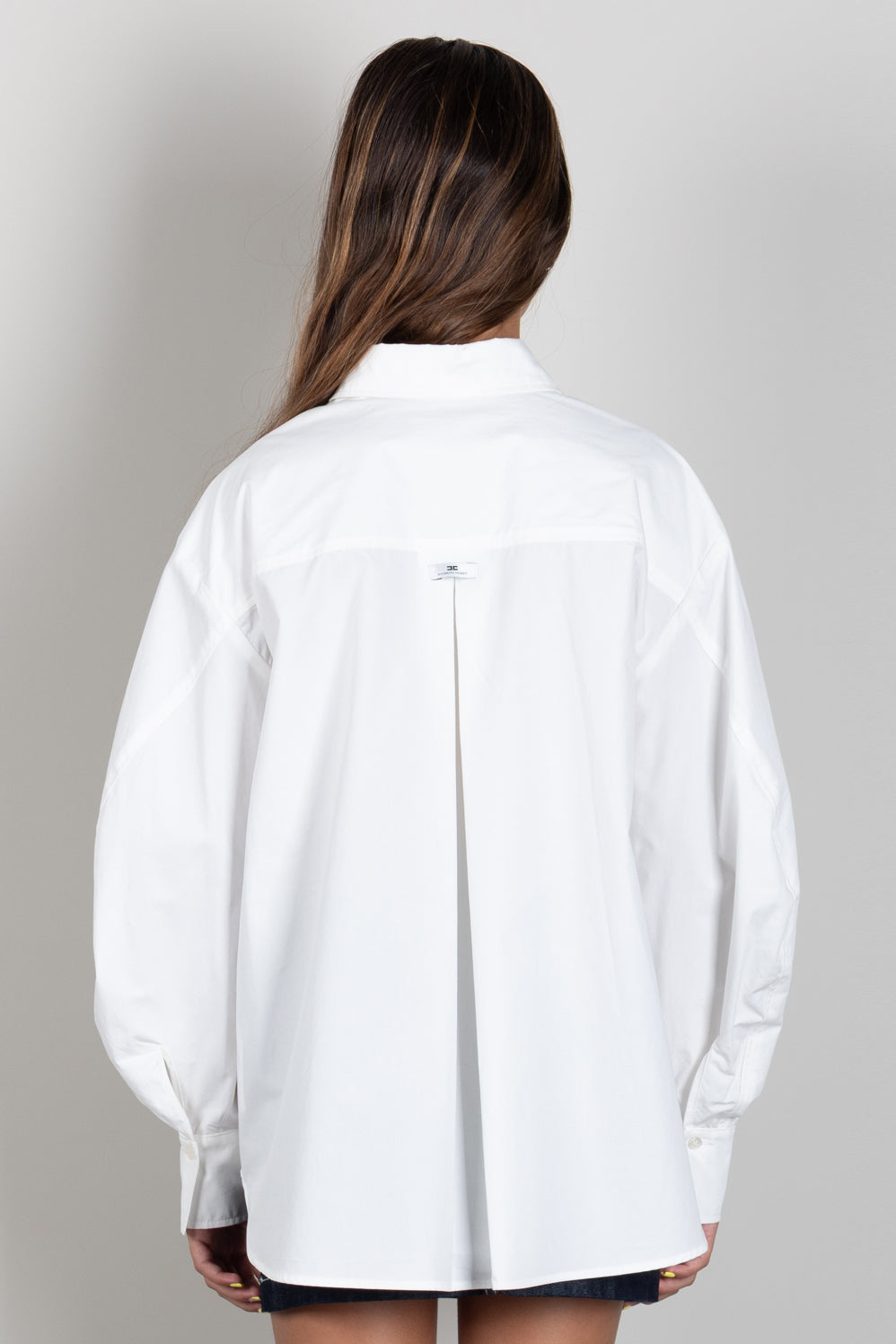 Elisabetta Franchi Bambina Camicia con Maniche Ampie e Polsini Decorati EFCA2980CA235.0004