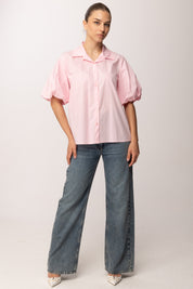 Khloe Femme Camicia con Maniche Balloon 26010 ROSA