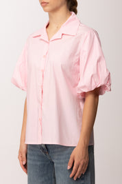 Khloe Femme Camicia con Maniche Balloon 26010 ROSA