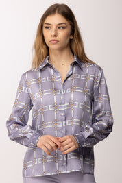 Elisabetta Franchi Bambina Camicia con Stampa Grafica All-over EFCA2870TVE02.8125