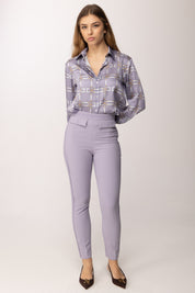 Elisabetta Franchi Bambina Camicia con Stampa Grafica All-over EFCA2870TVE02.8125
