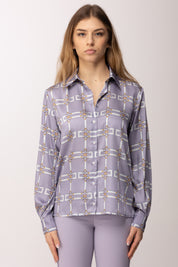 Elisabetta Franchi Bambina Camicia con Stampa Grafica All-over EFCA2870TVE02.8125