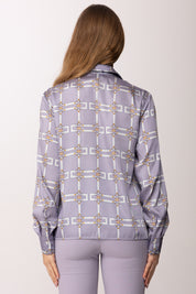 Elisabetta Franchi Bambina Camicia con Stampa Grafica All-over EFCA2870TVE02.8125